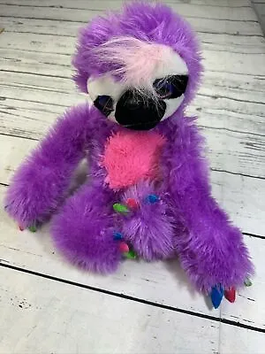 Wild Republic Sloth Purple/Pink Multi-Colored Toes Plush Stuffed Animal 15  • $6.45