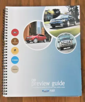 2009 Ford Fleet Preview Guide Car Police Sales Dealer Brochure Volvo 117 Pages • $22.50