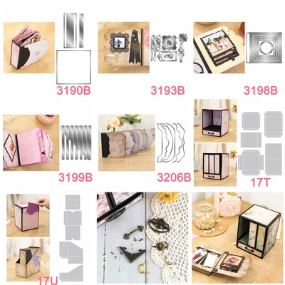 $9.79 • Buy Mini Memories Box Cutting Dies With Plastic Stencil Diy Scrapbooking Cardstock
