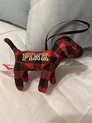 Nwt Victoria’s Secret Buffalo Plaid Christmas Ornament Dog • $49.99