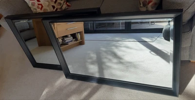£40 • Buy TWO Large NEXT Boyd Wall Mirrors Black Frames