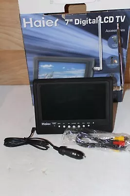 Haier Portable 7  Digital LCD TV RF ANTENNA W/Built In Speakers HLT71 NO BATTERY • $20