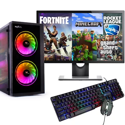 Gaming PC Bundle 22  I7 I5 I3 Desktop Gaming Computer 16GB RAM GTX 1650 Win 10 • £289.99