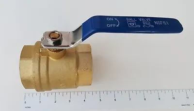 1 To 10 Pieces 2  Female Ball Valve Npt Lead Free Brass Full Port 600 Wog Nsf • $249.99