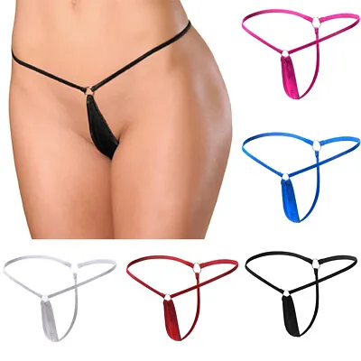 Womens Sexy G-string Briefs Micro Bikini Underwear Thong Lingerie T-back Panties • £2.98