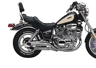 Cobra Chrome SS Slash Cut Slip On Muffler Exhaust Yamaha Virago 750 88-97 • $553.95