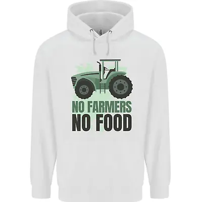 Tractor No Farmers No Food Farming Childrens Kids Hoodie • £17.99