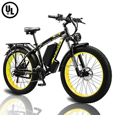 KETELES 26  Fat Tire Electric Bicycle 1000W 48V 17.5Ah E-Bike 21 Speed For Adult • $950.36