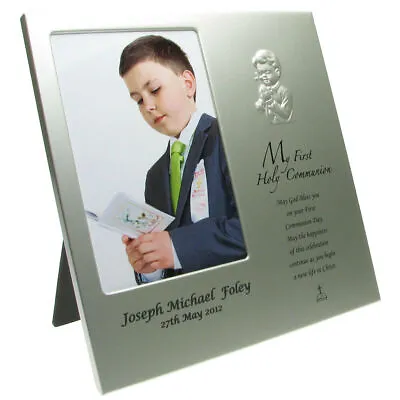 £24.99 • Buy Boys 1st Holy Communion Gift, Personalised Engraved Holy Communion Photo Frame