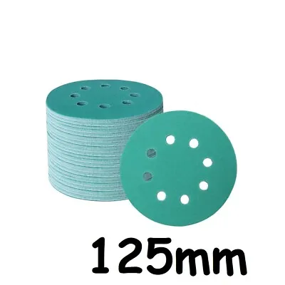 £4.50 • Buy Wet And Dry Sanding Discs 125mm 5 Inch Sandpaper Film Pads 180- 3000 GRIT 8 Hole
