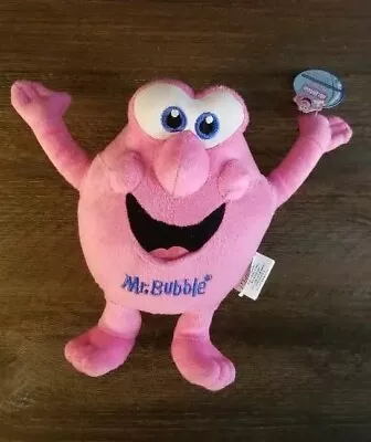 MR. BUBBLE PLUSH 8” SILLY 2011 The Village Company Plush Pink Toy With Tag • $14.99