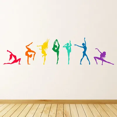 Rainbow Dancers Ballet Dance Wall Sticker WS-47528 • £14.98