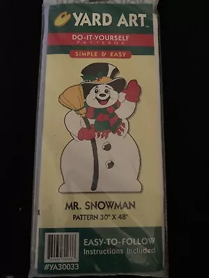 Christmas Yard Art Do It Yourself Vintage Wood Patterns Mr. Snowman • $7