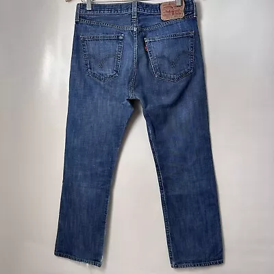 Vintage Mens Levis 501 Xx Original Fit Straight Button Fly Blue Jeans 32x29.5 • $24.50