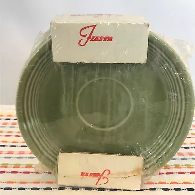 Vintage Fiestaware Turf Green Saucer Fiesta Set Of 2 Ironstone Original Package • $40