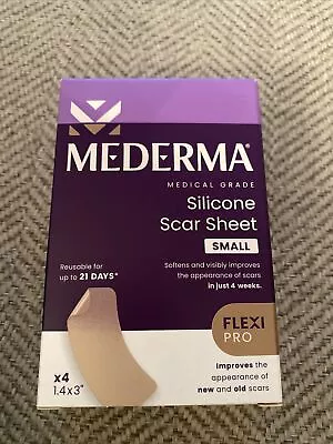 Mederma Silicone Scar Sheet Small- 4 Pack - Free Shipping - EXP 2025 • $8.99