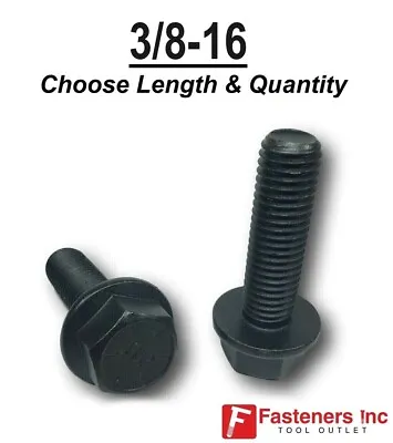 3/8-16 Grade 8 Flange Frame Bolt Black Phosphate & Oil (All Sizes & Qty's) 3/8  • $11.21