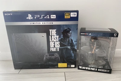 $1150 • Buy Sony Playstation 4 Pro 1TB The Last Of Us Part 2 Limited Console + Ellie Statue.