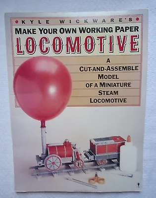 Make Your Own Working Paper Locomotive By Kyle Wickware Mini Steam Engine • $24.95