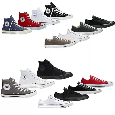 £34.99 • Buy Converse Mens Womens Trainers Low High Tops Chuck Taylor All Star Casual Shoes 
