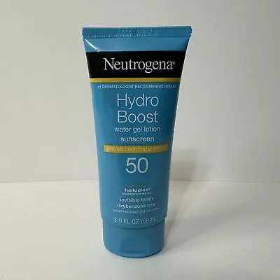 Neutrogena Hydro Boost Water Gel Lotion Helioplex Sunscreen SPF 50 3 Oz • $22.13