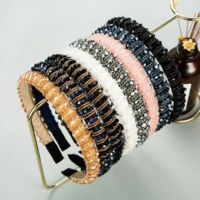 Fashion Women Headband Hair Clips Jewel Crystal Headwear Band Girl  • £2.39