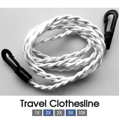 £19.99 • Buy Travel Clothesline Brand Clothes Line Pegless Washing Camping UK Stock