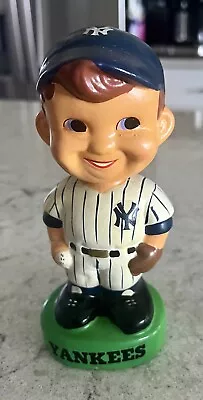 Original New York Yankees Major League Baseball Team Bobble Head Doll Circa 1962 • $17.72