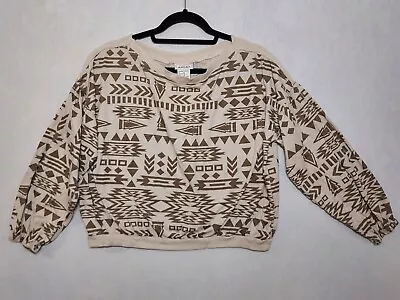 Ariat Women's Grand View Sweatshirt Sz M Lightweight French Oak Western Aztec • $22.90