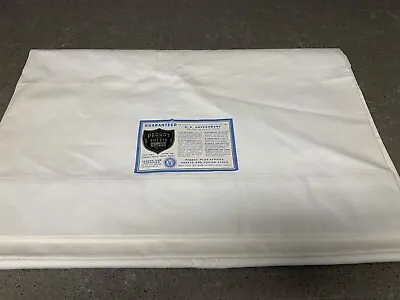 Vintage PEQUOT Flat Cotton Sheet White 81x99 New • $12.99