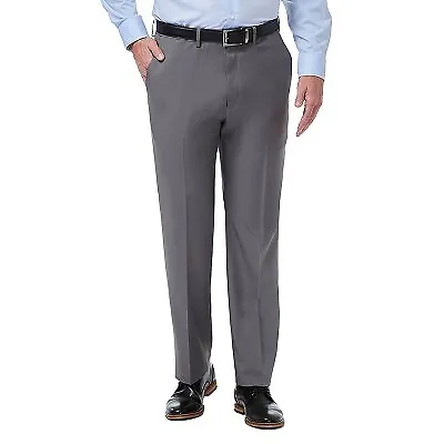 Haggar Men's Premium Comfort 4-Way Stretch Classic Fit Flat Front Dress Pants - • $23.99