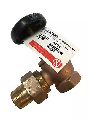 3/4  T-431YB Steam Radiator Valve Yellow Brass 110-147 • $25