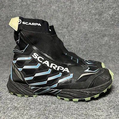 Scarpa Neutron Gaiter Trail Running Shoes Womens Size 7 Black Blue Vibram • $89.99