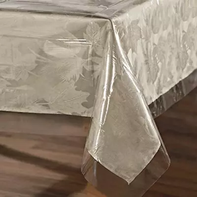 Clear Plastic 100% Waterproof Tablecloth - 60 X 102 Inch - Vinyl PVC Rectangle T • $23.99