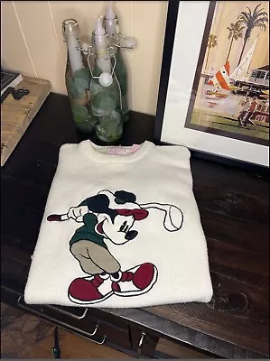 Vintage Minnie's Golf Club By Aurea Mickey Mouse Sweater - Size Large • $38