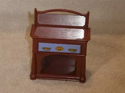 Fisher Price Loving Family Dollhouse Dining Room Hutch Mirror Drawer Buffet • $3.15