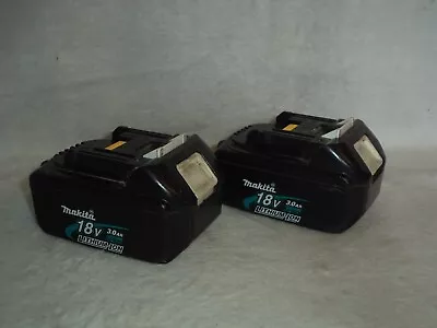 Lot Of 2 Makita 18V Rechargeable Batteries BL1830 AS IS FOR PARTS • $29.95