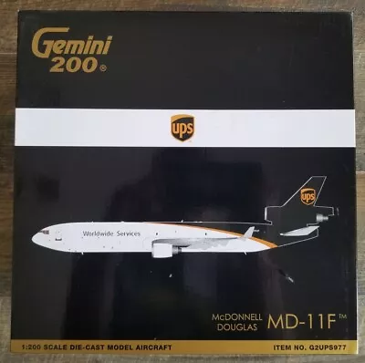 BRAND NEW GEMINI JETS 1:200 Scale UPS McDONNELL DOUGLAS MD-11F N281UP G2UPS977  • $299.99