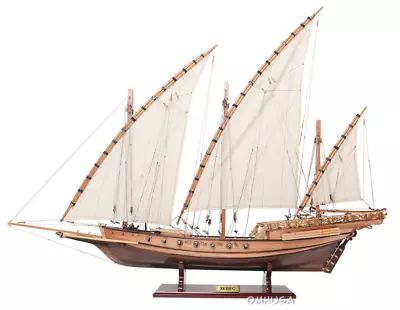 Pirate Xebec Galley Wooden Model 35  Corsair Barbary Mediterranean Sailing Ship • $767.24