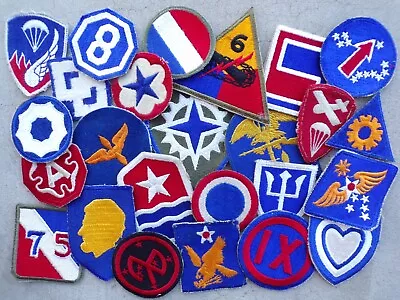 WWII US Army Patch Armor Airborne Uniform Lot Military Air Corps Insignia Group • $9.99