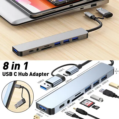 $24.45 • Buy Multi Port USB C Hub 5.0 Gbps Dongle Docking Type C Adapter For MacBook Pro Air