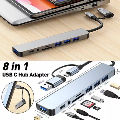 $24.45 • Buy Multi Port USB C Hub 5.0 Gbps Dongle Docking Type C Adapter For MacBook Pro Air