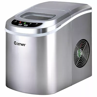 Sliver Portable Compact Electric Ice Maker Machine Mini Cube 26 Lbs/Day New • $119.49