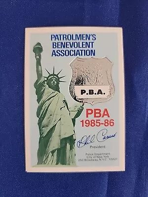 1985 86 PBA Patrolmans Benevolent Assoc. Card NYPD New York City Police Vintage • $19.99