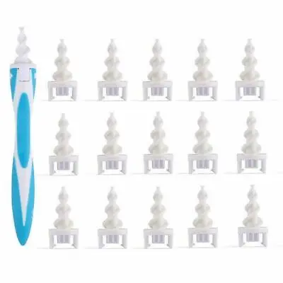 Spiral Q-Grips Ear Wax Remover Removal Tool Kit Cleaner W/ 16 Replacement Heads • $10.99