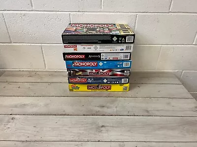 Job Lot 7 X Monopoly Board Games Assassin’s Creed Empire Hobbit Family Guy Etc • £54.99