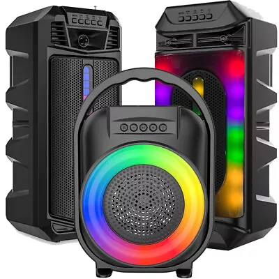 $35.99 • Buy Bluetooth Speaker Wireless Stereo Bass Solar Power Portable FM Radio Aux TF USB