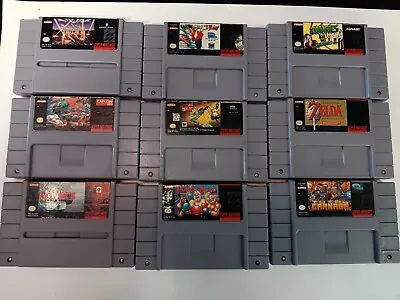 SNES - Super Nintendo SNES Video Games (MAKE YOUR OWN BUNDLE)(PICK YOUR GAMES) • $4