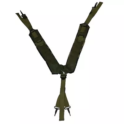 McGuire Gear Suspenders GI Style Y- Shaped Woodland Camo Suspenders Imported • $12.99