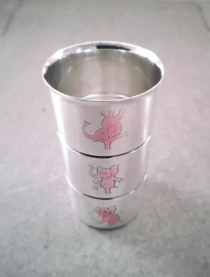 £148.50 • Buy Vintage 1930's Gorham Cocktail Shaker Companion Pink Elephant Jigger   Rare 